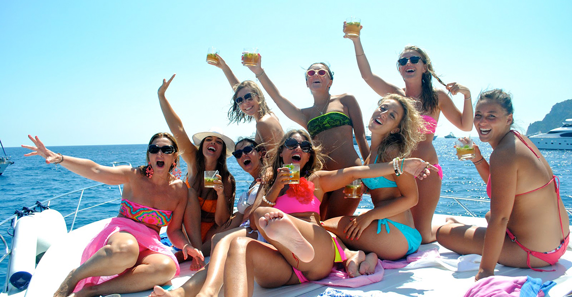 Cozumel catamaran charter; bachelorette party in Cozumel